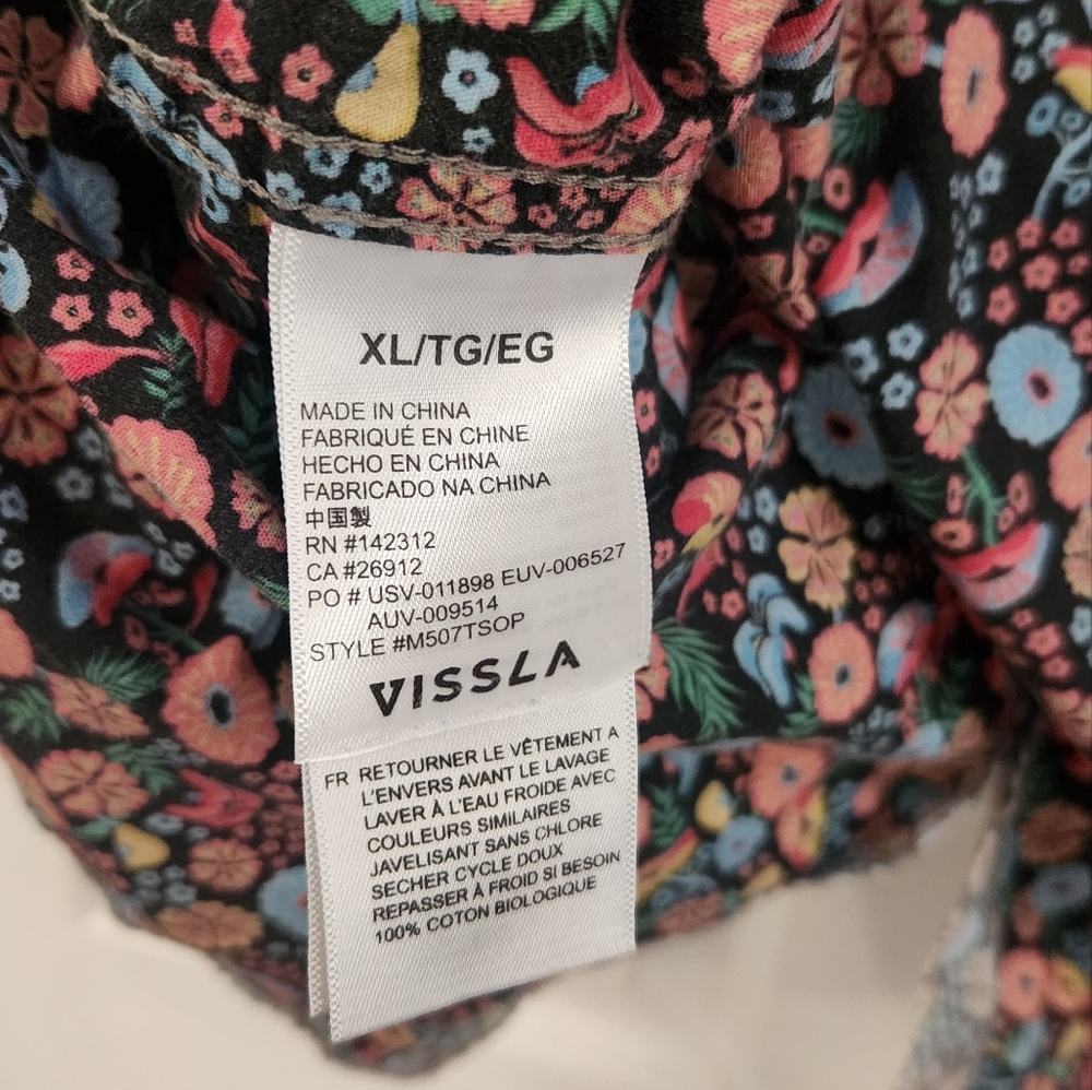 Vissla Floral Short Sleeve Shirt - Picture 9 of 11